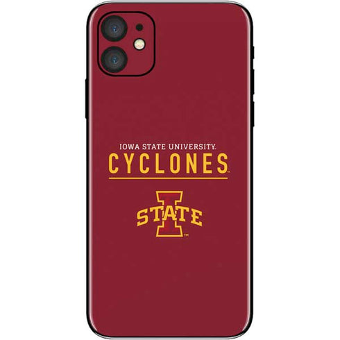 Iowa State University Athletic Text iPhone 11 Skin